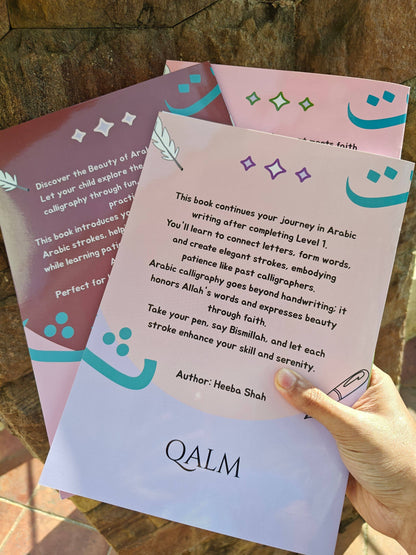 The Complete 4-in-1 Arabic Calligraphy Kit for Kids | Self Learn & Trace QALM 