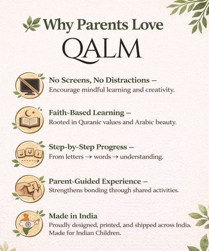 The Complete 4-in-1 Arabic Calligraphy Kit for Kids | Self Learn & Trace