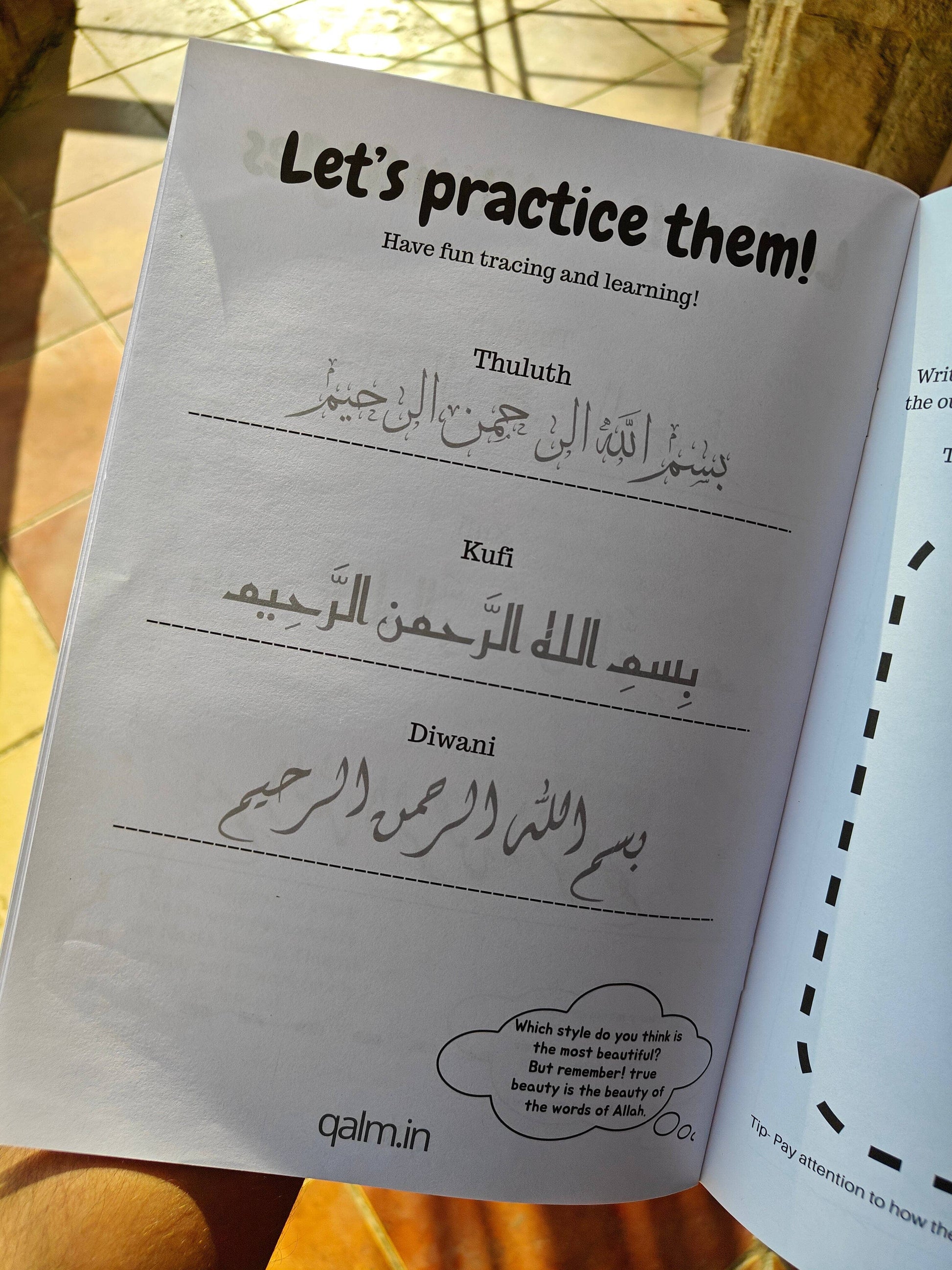 The Complete 4-in-1 Arabic Calligraphy Kit for Kids | Self Learn & Trace QALM 