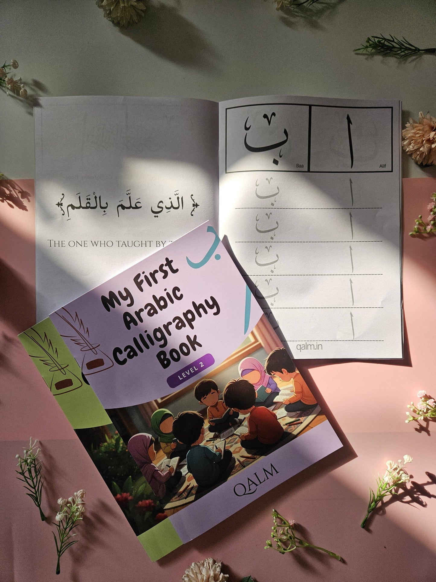 The Complete 4-in-1 Arabic Calligraphy Kit for Kids | Self Learn & Trace QALM 